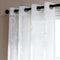 White Leaf Sheer Curtains for Living Room/Bedroom