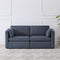 CHITA Small Modular Sectional Fabric Sofa Set, Extra Comfty Loveseat Cloud Couch, FSC Certified Modular Sectional Couch for Living Room, 78 inch Width,2 Seat Modular Sofa, Blue