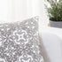 HWY 50 Grey Gray Decorative Throw Pillow Covers 18x18 Inch, Pack of 2 Embroidered Cotton Farmhouse Cushion Cover Pillow Case for Sofa Couch Living Room Bed Bedroon, Modern Pattern
