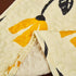 DaDa Bedding Botanical Floral Dining Table Placemats - Set of 4-Pieces Quilted Ivory with Yellow Fleur Golden Orange Spring Time Tulips - 13 x 19
