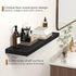 Floating Shelves - 10.3 Inch Deep Wall Shelf for Decor & Storage - Wall Mounted Display Shelving with Invisible Heavy-Duty Metal Bracket - 36" W x 10.3" D x 1.8" H - Set of 1 - Rustic Black