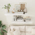 White Floating Shelves 36 Inch Long, 12 Inch Deep Floating Shelves for Wall, 36 x 12 Shelves for Wall Storage & Display, 2" Thick Floating Shelf for Bathroom, Living Room, Bedroom, Set of 2