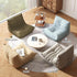 Bean Bag Chair for Adults, Bean Bag Sofa - Adult Size with Soft Waterproof Fabric for Living Room, Apartments, Reading Corner, Gaming, and Movie Venue (Mist Blue)