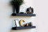 Urban Legacy Reclaimed Barnwood Planks | Floating Shelves for Wall w/Flush Mount Shelf Bracket Set Included | Set of 2 (Coffee Bean, 48" x 4.5" x 2")