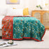 Boho Throw Blanket 90''x98'',100% Cotton Blankets for Couch Bed,Cotton Quilt Travel Muslin Blankets Farmhouse Home Decor Soft Lightweight Picnic Blanket