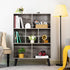 LEYAOYAO Bookshelf Cube Storage Organizer,3 Tier Bookcase with Legs,Modern Wood Open Shelf,Dirty Grey Bookshelves,Free Standing Display Short Book Shelves for Narrow Space,Bedroom,Living Room,Office