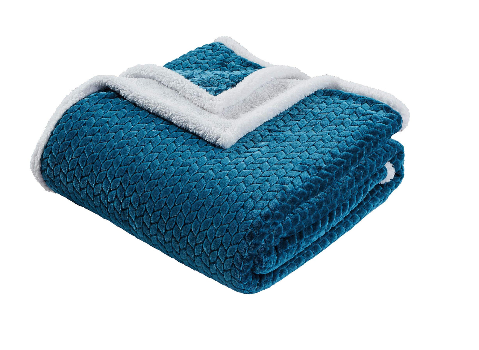 Decor & More Home Essentials Braided Sherpa Blanket