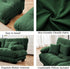 Modular Sectional Sofa, Comfy Cloud Couch 4 Seater Couch with Ottoman, Sectional Couches for Living Room, Modern Chenille L Shaped Couches, Sleeper Deep Seat Sofa with Throw Pillows, Green
