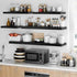 Fun Memories Floating Shelves - 12 Inch Rustic Wooden Wall Shelves - Extra Deeper & Thicker Wall Mounted Storage Shelf for Living Room, Kitchen, Farmhouse - 48" W x 12" D x 1.8" H - Rustic Black