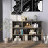 Tangkula 8-Cube Bookcase, Wood 3 Tier Open Storage Bookshelf, Modern Multipurpose Display Cabinet for Living Room, Study, Reading Nook, 48 x 12.5 x 36.5 Inch, Grey