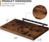 Fun Memories Floating Shelves - 2 Pack 12 Inch Deep Rustic Wooden Wall Shelves - Extra Deeper & Thicker Wall Mounted Storage Shelf for Living Room, Kitchen, Farmhouse - 24" W x 12" D x 1.5" H - Brown