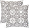 HWY 50 Grey Gray Decorative Throw Pillow Covers 18x18 Inch, Pack of 2 Embroidered Cotton Farmhouse Cushion Cover Pillow Case for Sofa Couch Living Room Bed Bedroon, Modern Pattern
