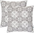 HWY 50 Grey Gray Decorative Throw Pillow Covers 18x18 Inch, Pack of 2 Embroidered Cotton Farmhouse Cushion Cover Pillow Case for Sofa Couch Living Room Bed Bedroon, Modern Pattern