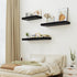 Heimlove Black Bathroom Shelves Floating Shelves for Wall Shelf Over Toilet Long Wall Mounted Modern Farmhouse,48 x 12 Shelves with Invisible Brackets for Living Room, Kitchen, Bedroom
