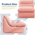 Misolant Bean Bag Chairs，Big Corduroy Fabric Sofa Bean Bag Chair for Adults and Teens with High-Resilience Sponge, Non-Slip Base Floor Lounge Sofa for Home, Living Room, Bedroom, Gaming Pink