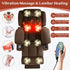 Three Motor Large-Wide Power Lift Chairs Recliners for Big and Tall Elderly, 180° Lay Flat Lift Chair, Infinite Position, Power Headrest, Heat & Vibration Massage (Plush Flannel, Deep Brown)