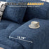 122" Modern L Shaped Modular Sectional Sofa, Boneless Couches for Living Room with Ottoman,4 Seater Convertible Chenille Cloud Couch Sofa Set, No Assembly Required, Blue 1 PCS