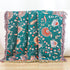 Boho Throw Blanket for Bed,100% Ultra Cotton Soft Breathable Bed Throw Floral Printed Farmhouse Decor Rustic Bed Throws for Couch Sofa Quilt White Flowers 60" x 80"