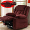 Three Motor Large-Wide Power Lift Chairs Recliners for Big and Tall Elderly, 180° Lay Flat Lift Chair, Infinite Position, Power Headrest, Heat & Vibration Massage (Plush Flannel, Red)