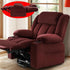 Three Motor Large-Wide Power Lift Chairs Recliners for Big and Tall Elderly, 180° Lay Flat Lift Chair, Infinite Position, Power Headrest, Heat & Vibration Massage (Plush Flannel, Red)