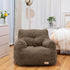 Bean Bag Chair with Filler, Bean Bag Sofa with Tufted Soft Stuffed Filling, Fluffy and Lazy Sofa, Comfy Cozy BeanBag Chairs with Memory Foam for Dorm, Apartment, Living Room (Brown)