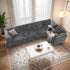 Modular Sectional Sofa with Chaise U Shaped Sectional Couch for Living Room, 5-Seater Comfy Cloud Couches, Plush Corduroy, Gray