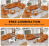 Full Foam Loveseat Sofa,Adults Bean Bag Chairs Floor Couch with Soft Waterproof Fabric,Armless Fireside Lounge Chair for Living Room,Apartment and Office (DarkOrange)