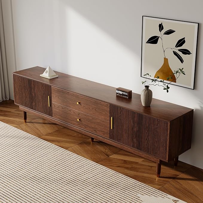 Mid Century Modern TV Stand for 75 inch TV, 78.7