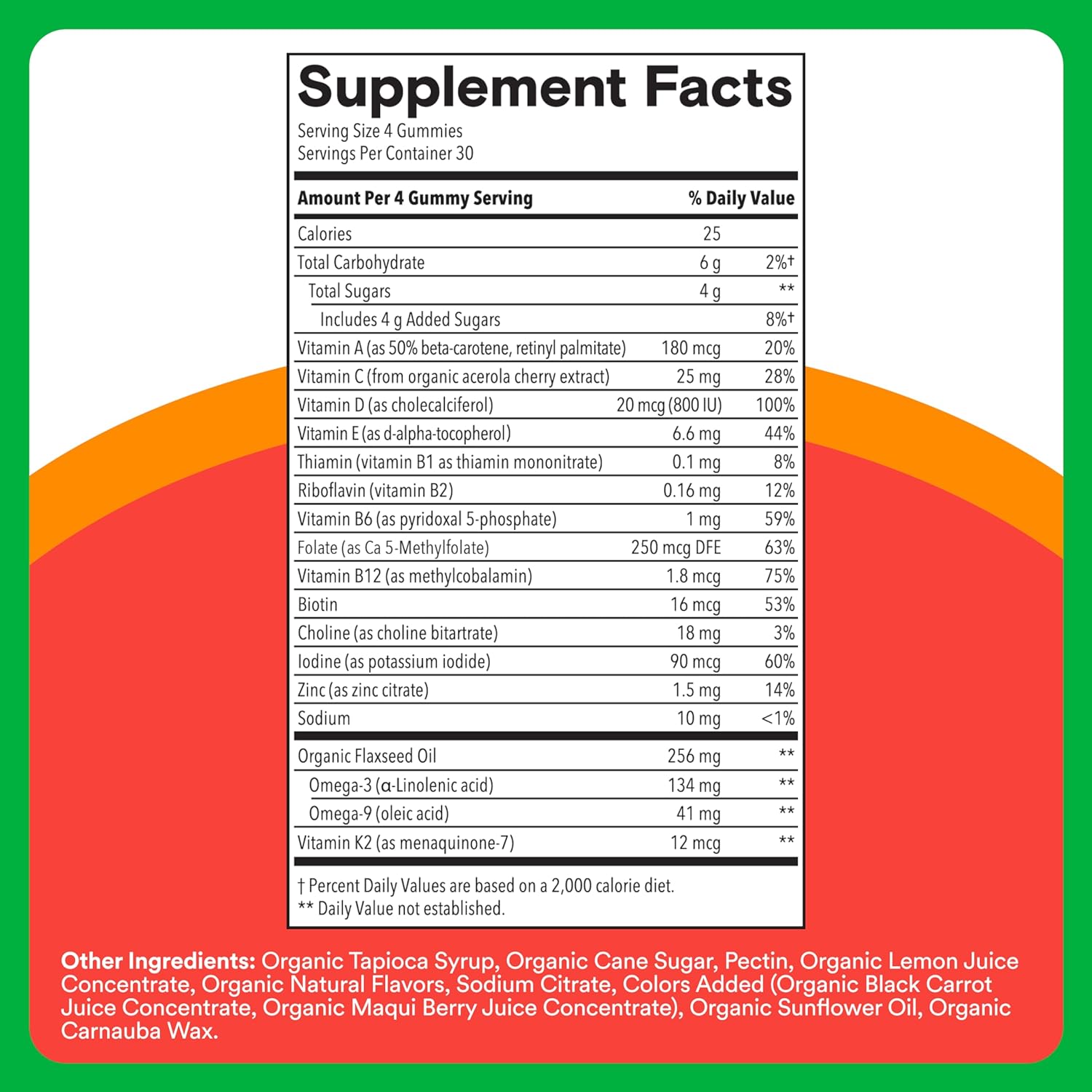 SmartyPants Kids Organic Multivitamin Gummies - 90 Count