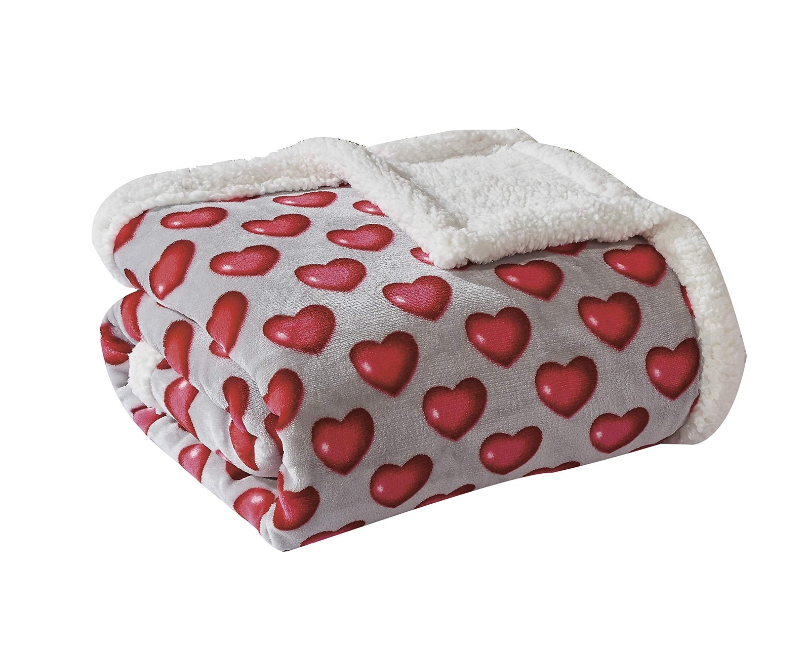 Decor & More Amor Eterno Be Mine Love Collection Valentine's Day Heart Ultra Plush Throw Blanket (50