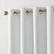 Blackout Curtains for Room Darkening Window Drapes with Rod Pocket 2 Panels Set-White