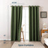 Blackout Curtains for Room Darkening Window Drapes with Rod Pocket 2 Panels Set-Sage Green