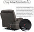 27in Extra Wide Power Lift Recliner Chair for Big Tall with Extended Footrest Heat Massage, Oversized Electric Lift Recliner Chairs for Adults Elderly Seniors, Arm Storage & Cup Holders