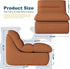 Misolant Bean Bag Chairs，Big Corduroy Fabric Sofa Bean Bag Chair for Adults and Teens with High-Resilience Sponge, Non-Slip Base Floor Lounge Sofa for Home, Living Room, Bedroom, Gaming Brown