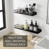 JOOM Wall Shelf,Metal Floating Shelf,12" Black Floating Shelf, Small Shelf for Wall(Black, 12 in)