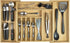 Premium Silverware, Flatware and Utensil Organizer for Kitchen Drawers, Food-Safe Contract Grade, Expandable from 16 to 28 In, Natural Bamboo