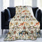 Swedish Dala Horses Throw Blanket Soft Fleece Blanket Men Women Gift for Kids Boys Girls for Party Couch Sofa Bed Deco Blankets 80x60 Inches
