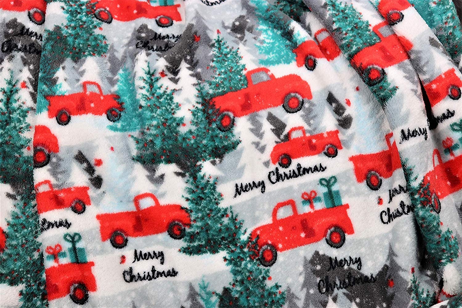 Decor & More Festive Holiday Microplush Throw Blanket (50