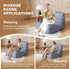 Bean Bag Chairs for Adults, Bean Bag Sofa - Adult Size with Soft Waterproof Fabric for Living Room, Apartments, Reading Corner, Gaming, and Movie Venue (Gray)