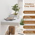 12 Inch Deep White Floating Shelves, 24 x 12 Floating Shelf for Books, Rustic Wood Deep Wall Shelves for Home Storage & Display, 2" Thicked Shelves for Kitchen, Living Room, Bedroom, 2 Pack