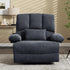 Oversized Power Recliner Chair 350lb with Hidable Cup Holders, Extra Wide Large Big Electric Recliner Chair with Lumbar Support Pillow Nursery Chair Living Room (Power, GREY-ET6008)