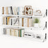 Heimlove 48 Inch Large Floating Bookshelves Set of 3,White Wall Mounted Bookshelves,Heavy Duty Wooden Shelves for Living Room,Bedroom,Kitchen,Laundry Room Storage & Decor