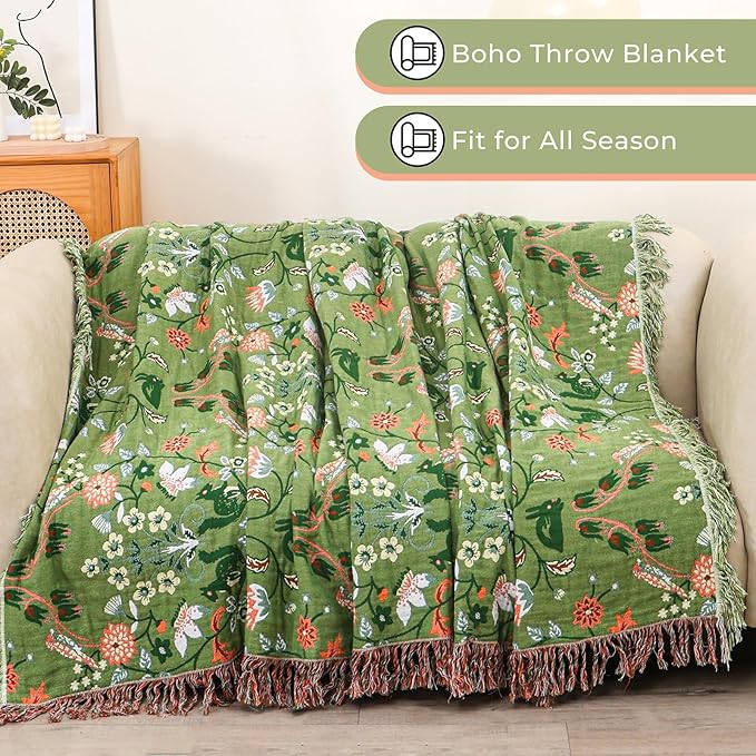 Boho Throw Blanket 80