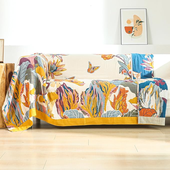 Boho Large Throw Blanket for Bed Couch 60