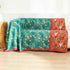 Boho Throw Blanket, 100% Organic Cotton Skin-Friendly Breathable Ultra Soft Bed Quilt Throw - All Season Blue & Red FishFarmhouse Decor Blanket for Sofa Couch Chair and Gift. 60" x 80"