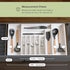 Premium Silverware, Flatware and Utensil Organizer for Kitchen Drawers, Food-Safe Contract Grade, Expandable from 14.5 to 25 In, White Bamboo