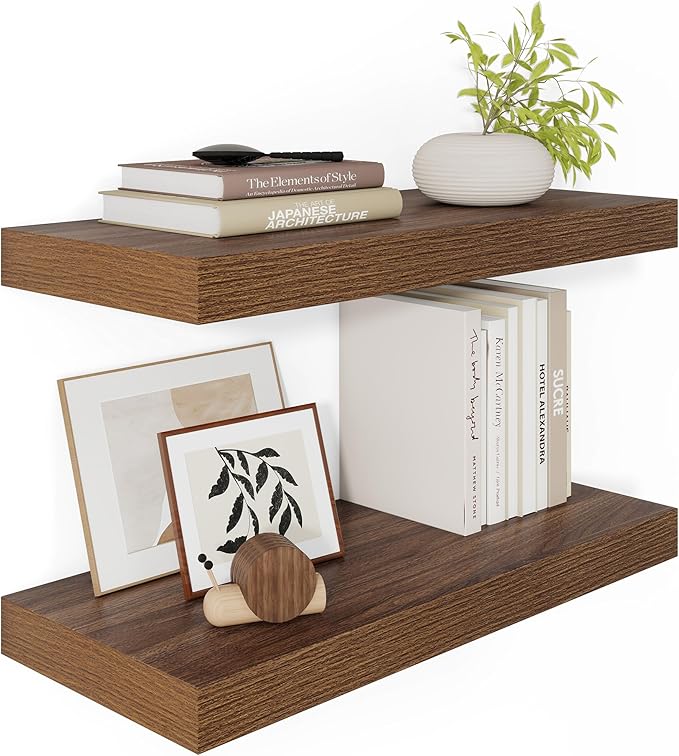 Wide Floating Shelves for Wall 12 Inch Deep, 24