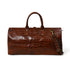 LuxeHide Brown Croco Pattern Duffle