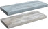 Sorbus Floating Shelf — Hanging Wall Shelves Decoration — Perfect Trophy Display, Photo Frames — Extra Long 24 Inch (Rectangle Shelf Set - Blue White)