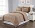 Decor & More Home Essentials 3 Piece Embossed Stripe Down Alternative Comforter Set